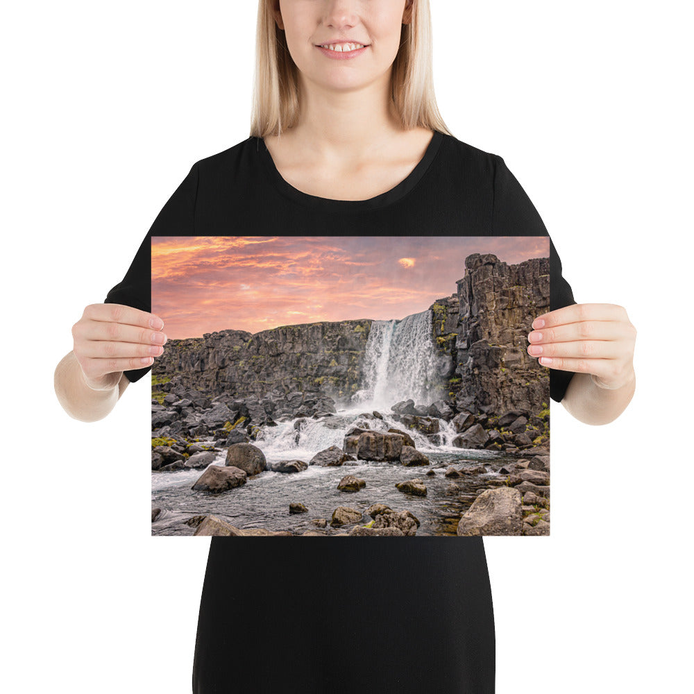 Thingvellir waterfall