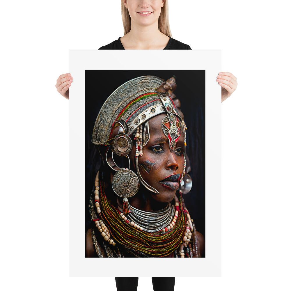 African beauty with beads